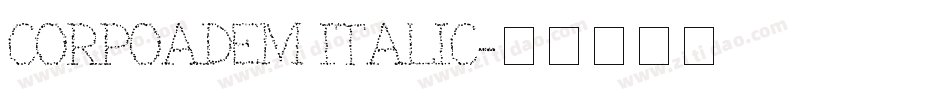 CorpoADem Italic字体转换